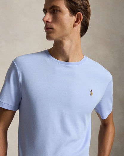 CAMISETA CUSTOM SLIM SOFT COTTON PEBBLE BLUE