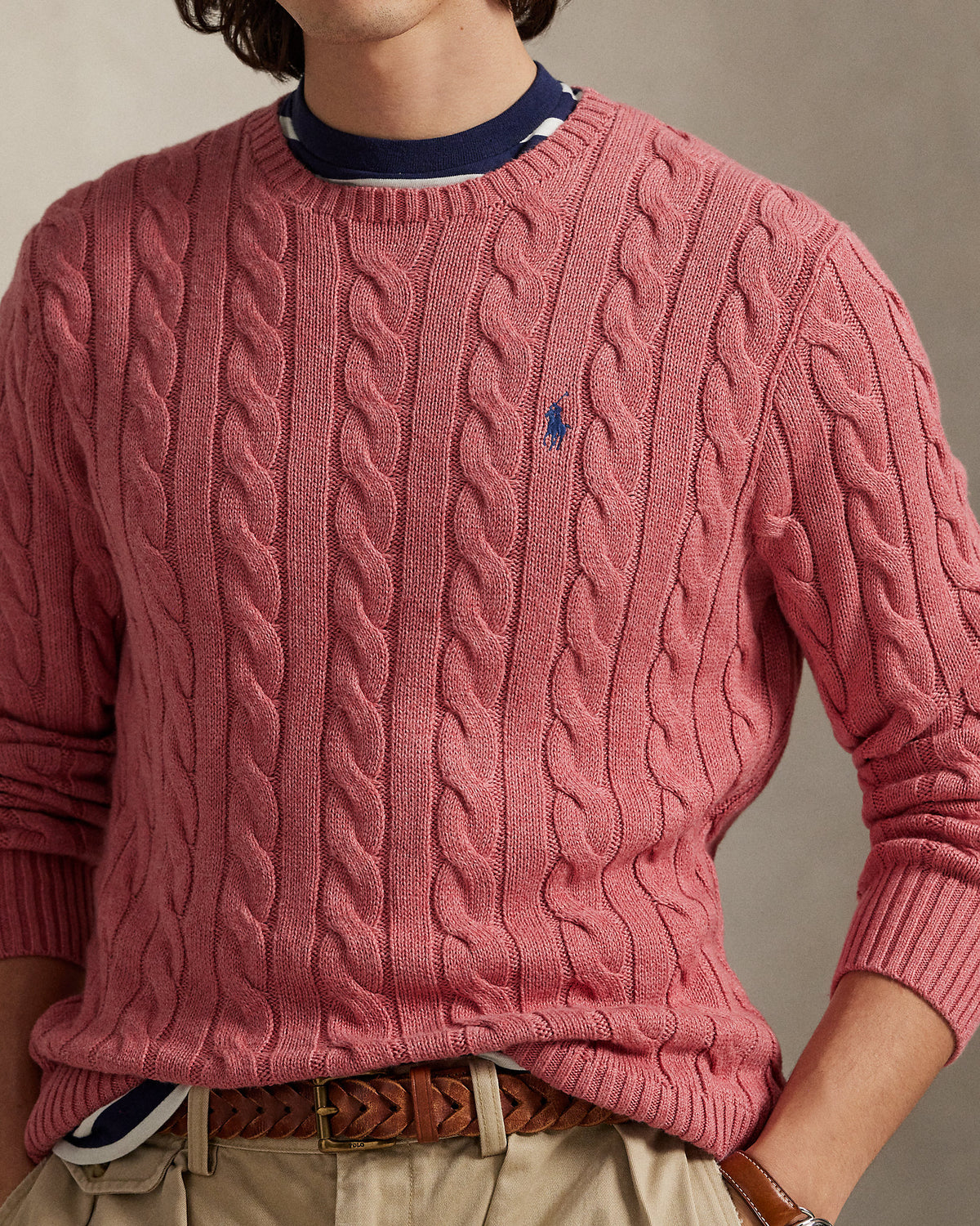 JERSEY DE ALGODON EN PUNTO  DE OCHOS  STRAWBERRY GELATO