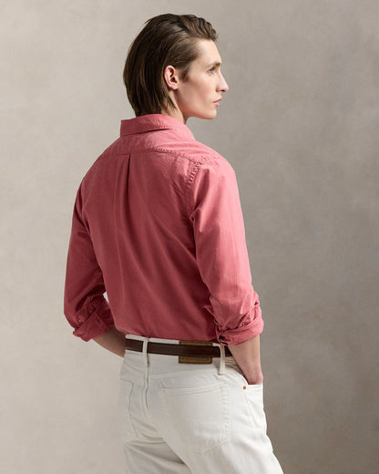CAMISA OXFORD TEÑIDO EN PRENDA CUSTOM FIT ADIRONDACK BERRY