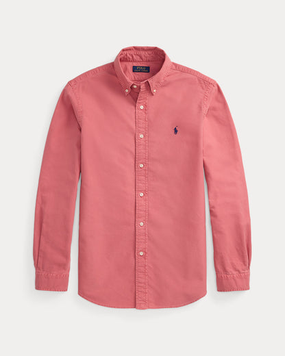 CAMISA OXFORD TEÑIDO EN PRENDA CUSTOM FIT ADIRONDACK BERRY