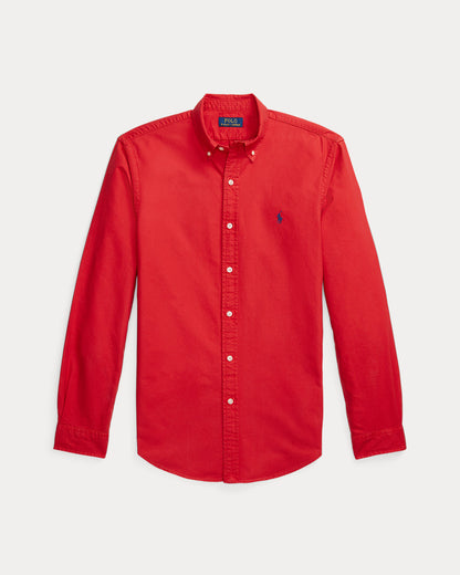 CAMISA OXFORD TEÑIDA EN PRENDA CUSTOM FIT NEW BRICK