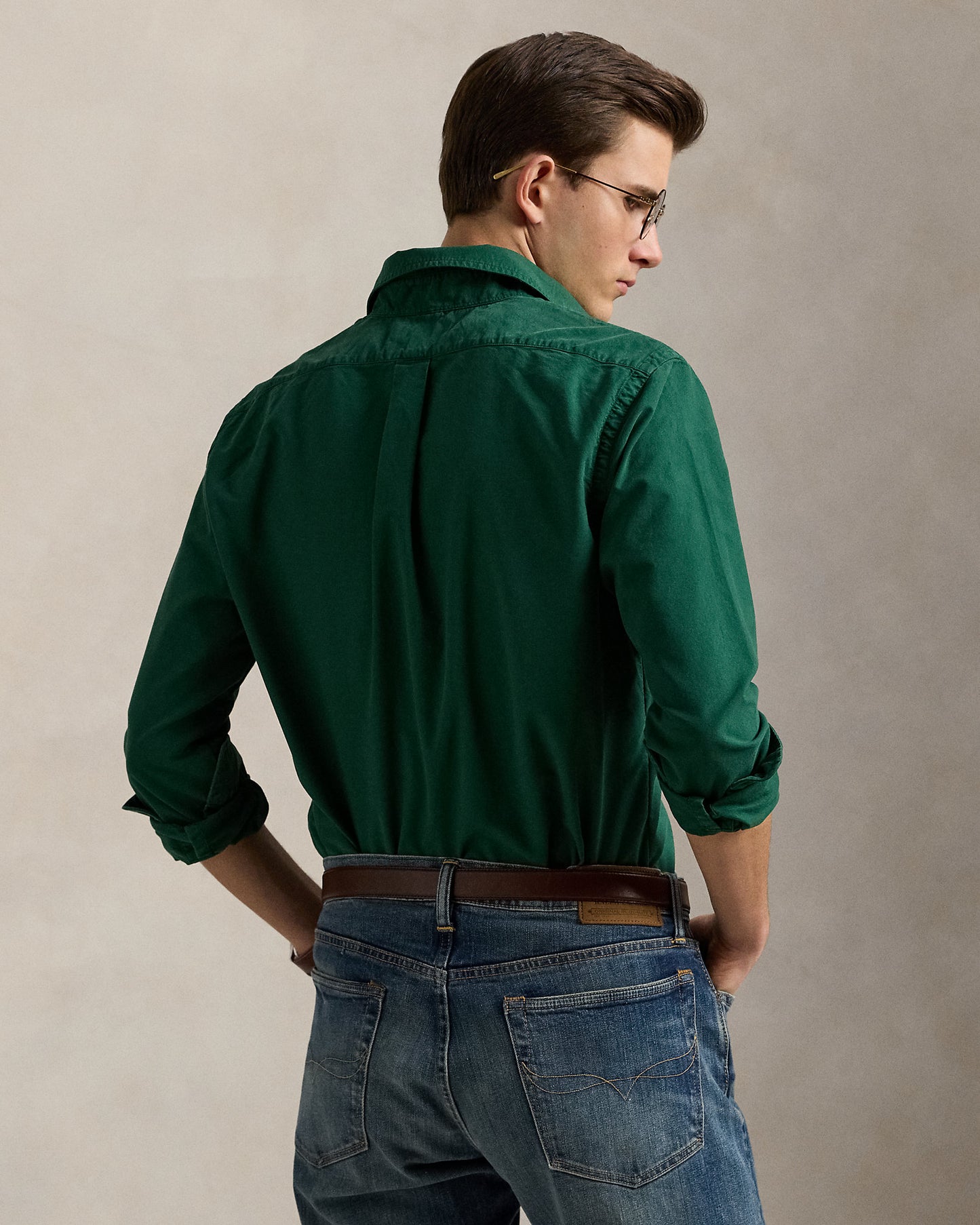 CAMISA OXFORD TEÑIDA EN PRENDA CUSTOM FIT NEW FOREST