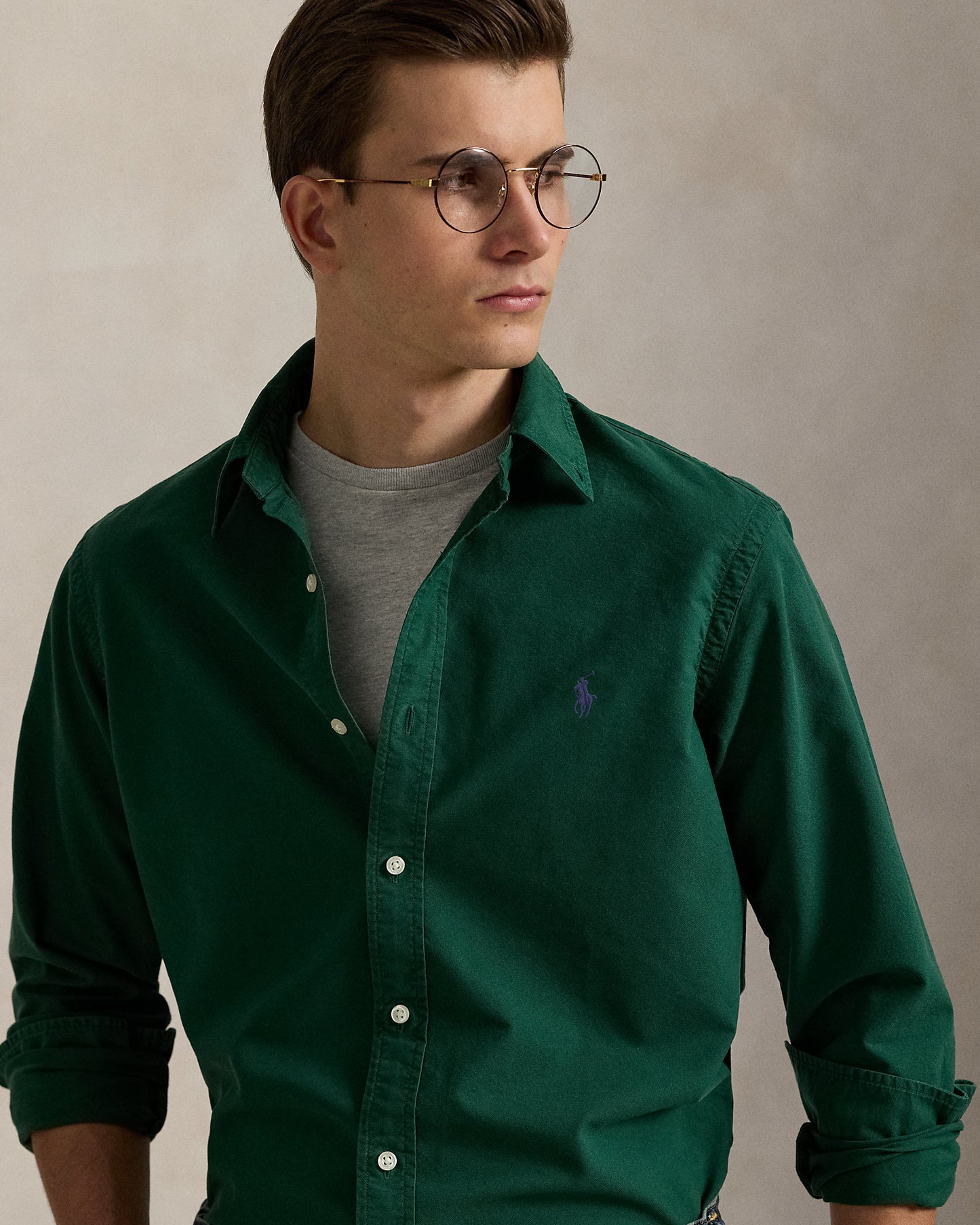CAMISA OXFORD TEÑIDA EN PRENDA CUSTOM FIT NEW FOREST