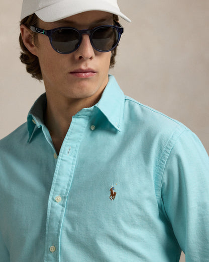 LA ICONICA CAMISA OXFORD CUSTOM FIT AEGEAN BLUE