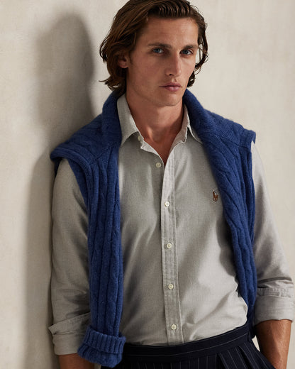 LA ICONICA CAMISA OXFORD CUSTOM FIT  PALE RUSSET