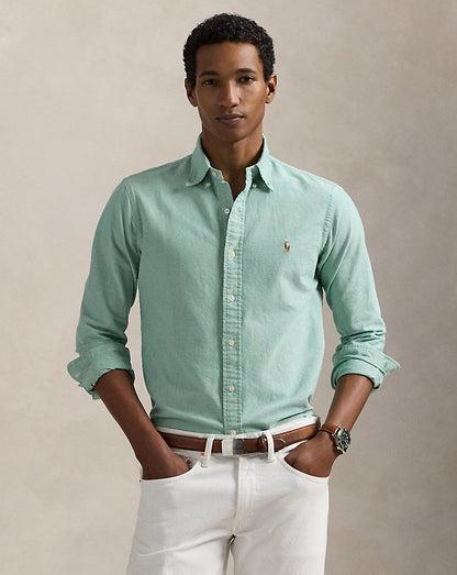 LA ICONICA CAMISA OXFORD CUSTOM FIT HILLSIDE GREEN