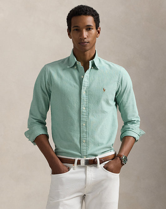 LA ICONICA CAMISA OXFORD CUSTOM FIT HILLSIDE GREEN