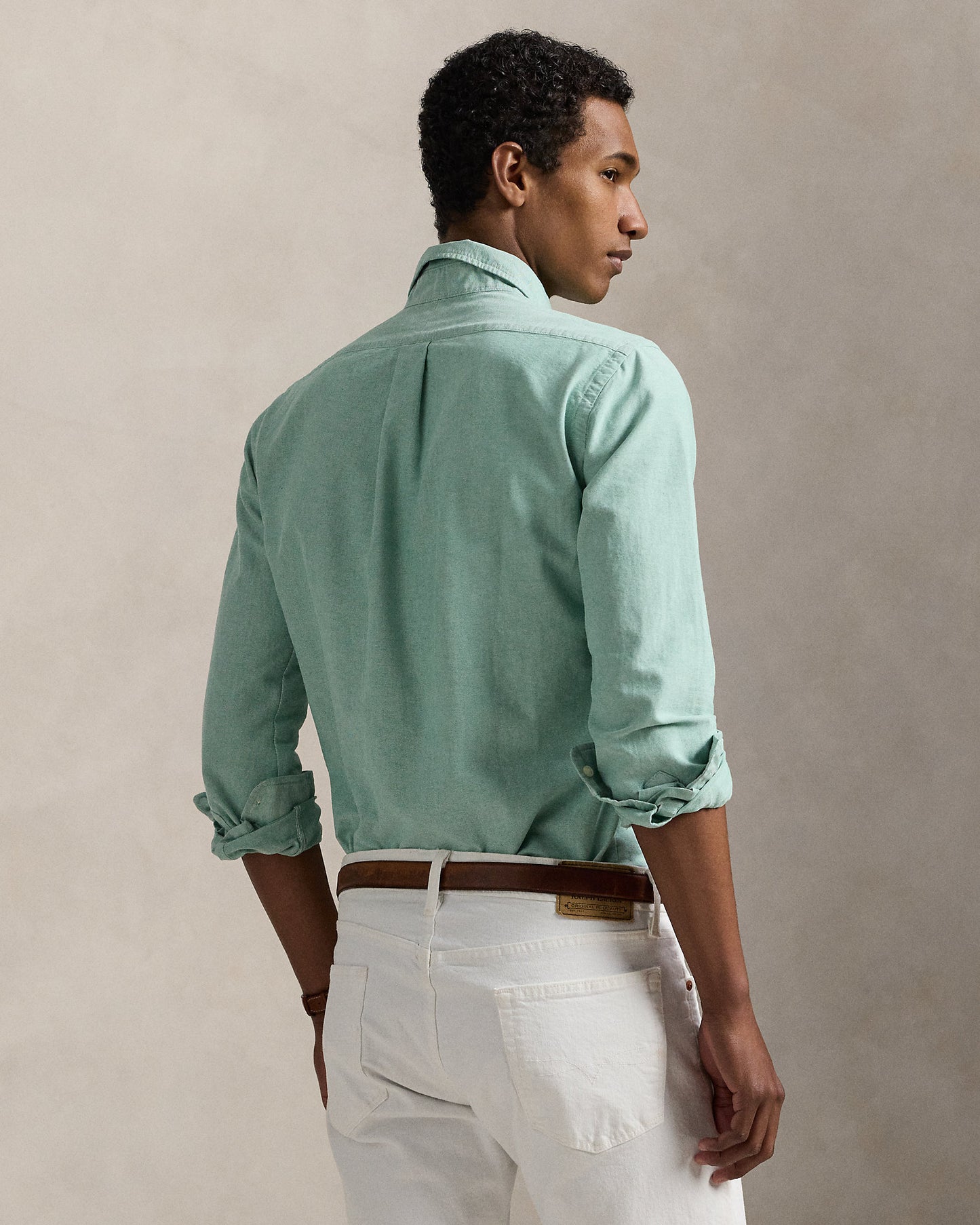 LA ICONICA CAMISA OXFORD CUSTOM FIT HILLSIDE GREEN