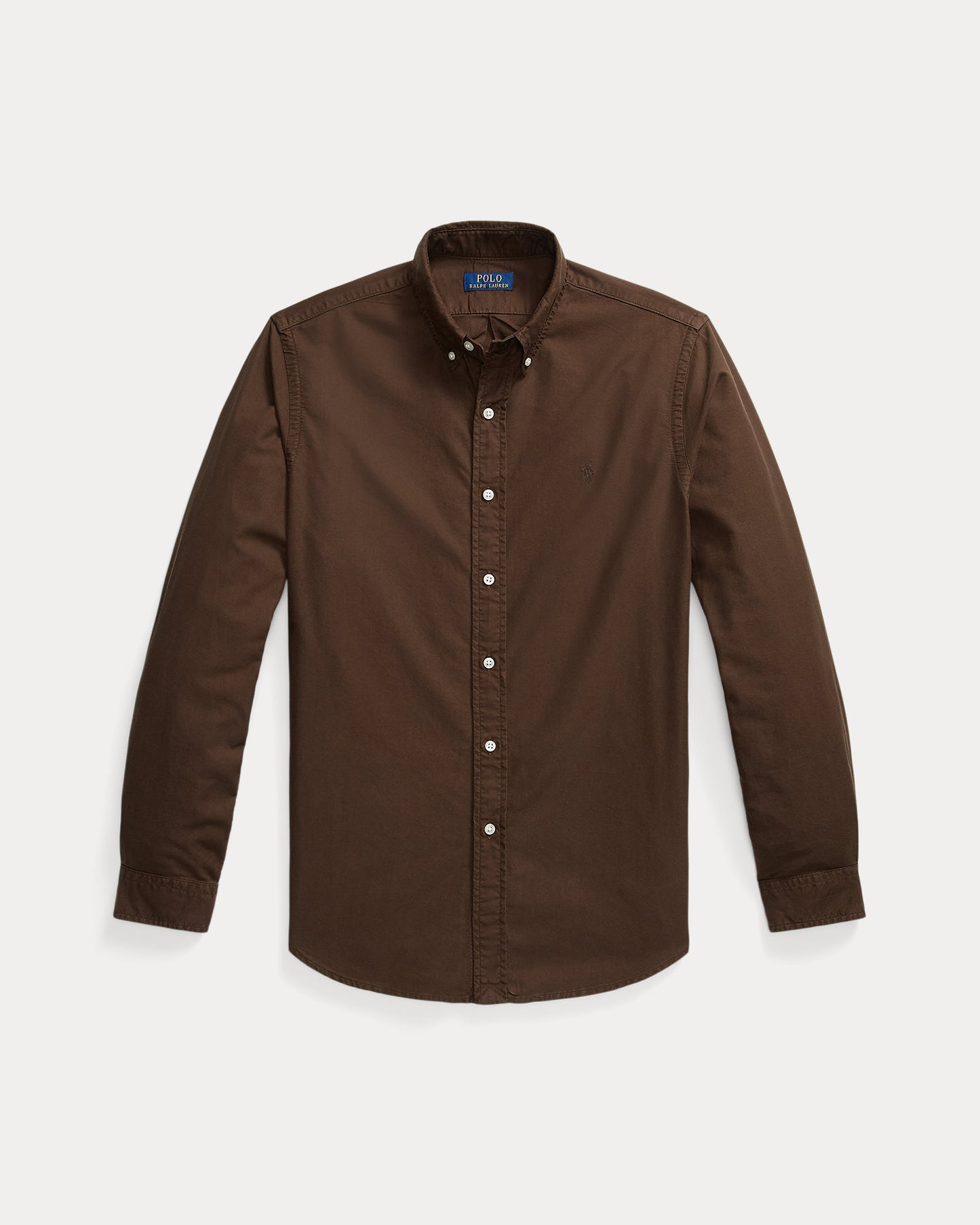 CAMISA OXFORD TEÑIDA CUSTOM FIT NUTMEG BROWN