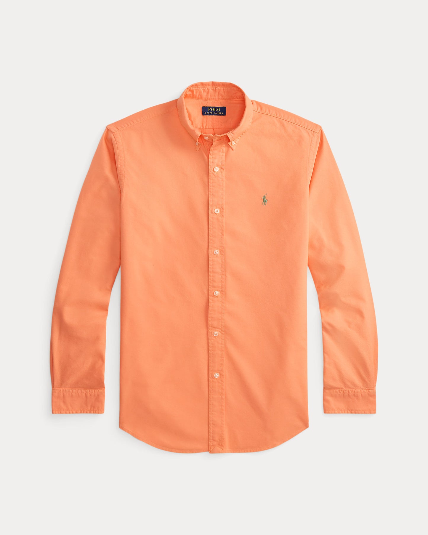 CAMISA OXFORD TEÑIDA CUSTOM FIT POMPANO ORANGE