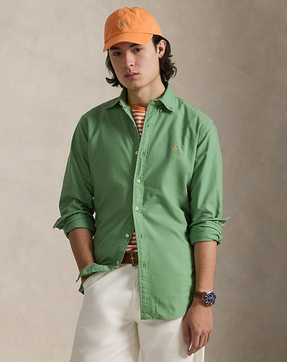 CAMISA OXFORD TEÑIDA CUSTOM FIT OUTBACK GREEN