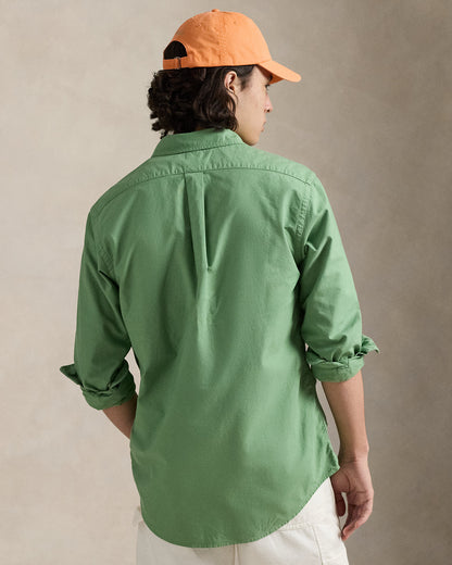 CAMISA OXFORD TEÑIDA CUSTOM FIT OUTBACK GREEN