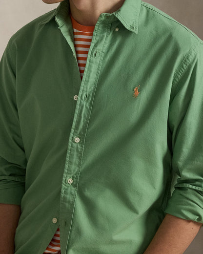 CAMISA OXFORD TEÑIDA CUSTOM FIT OUTBACK GREEN