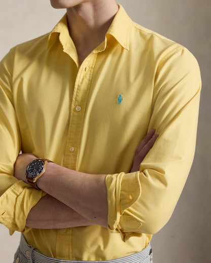 CAMISA OXFORD TEÑIDA CUSTOM FIT CORN YELLOW