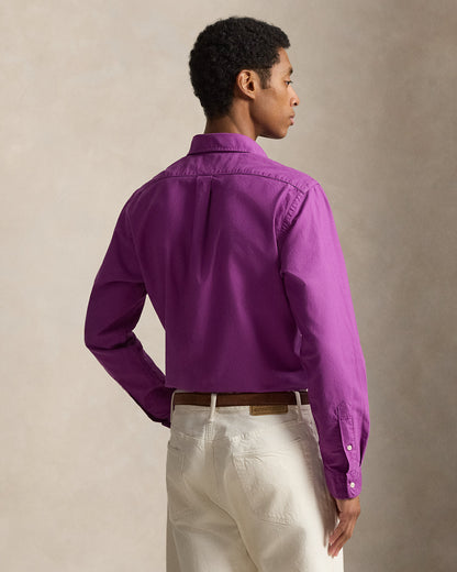 CAMISA OXFORD TEÑIDA CUSTOM FIT PURPLE DAWN