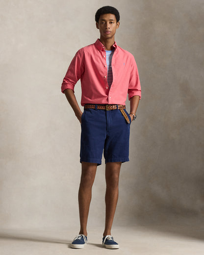 CAMISA OXFORD TEÑIDA CUSTOM FIT PALE RED