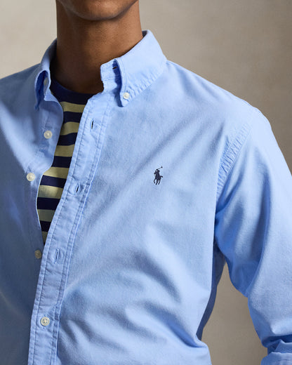 CAMISA OXFORD TEÑIDA CUSTOM FIT AUSTIN BLUE