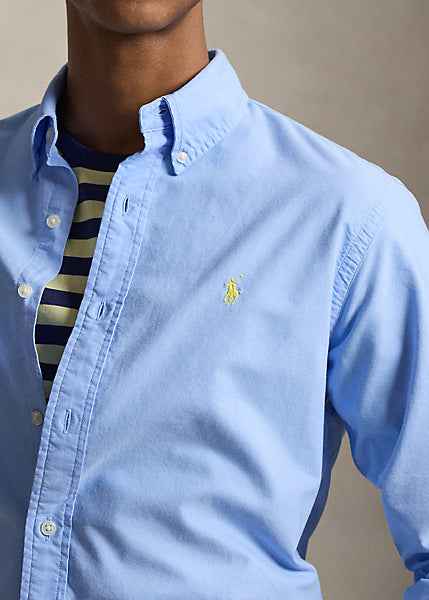 CAMISA OXFORD TEÑIDA CUSTOM FIT AUSTIN BLUE