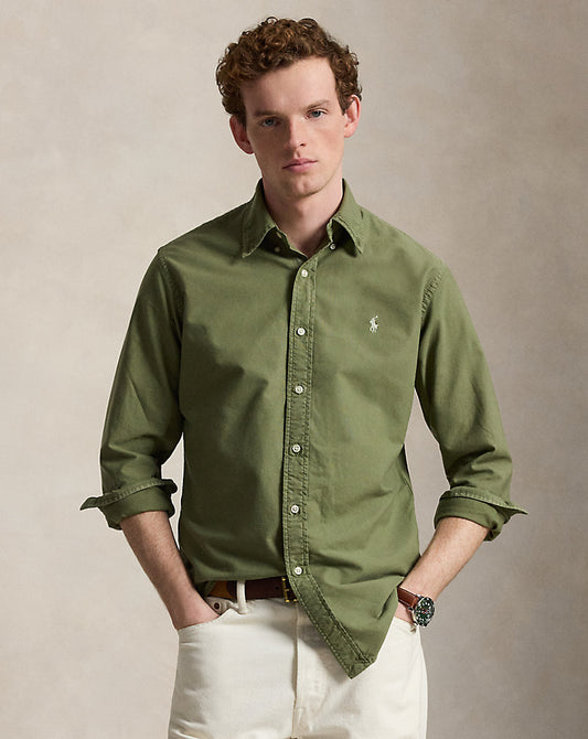 CAMISA OXFORD TEÑIDA CUSTOM FIT GARDEN TRIAL