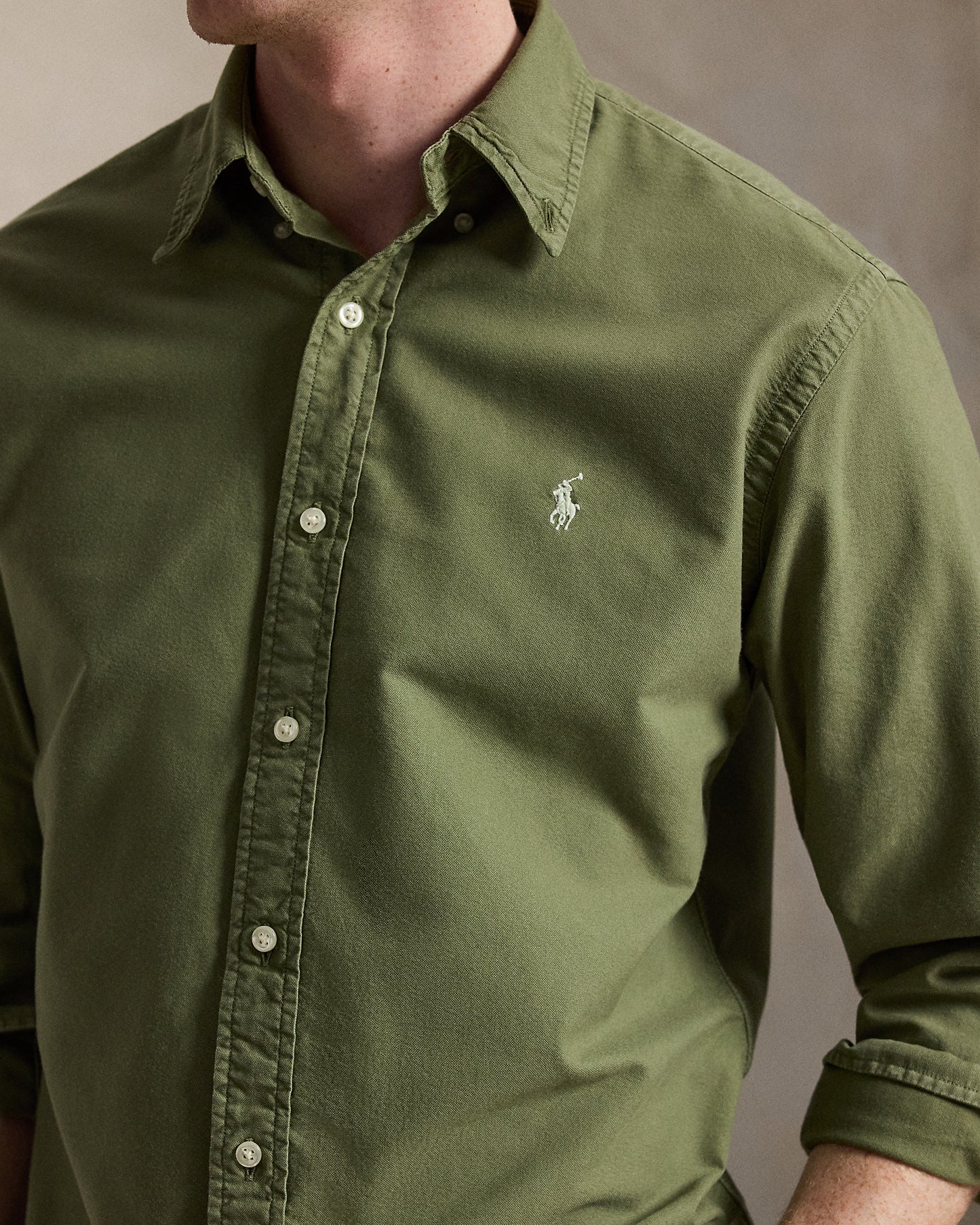CAMISA OXFORD TEÑIDA CUSTOM FIT GARDEN TRIAL