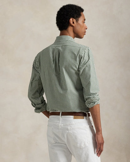 CAMISA CUSTOM FIT OXFORD GINGHAM SHAMROCK/WHITE