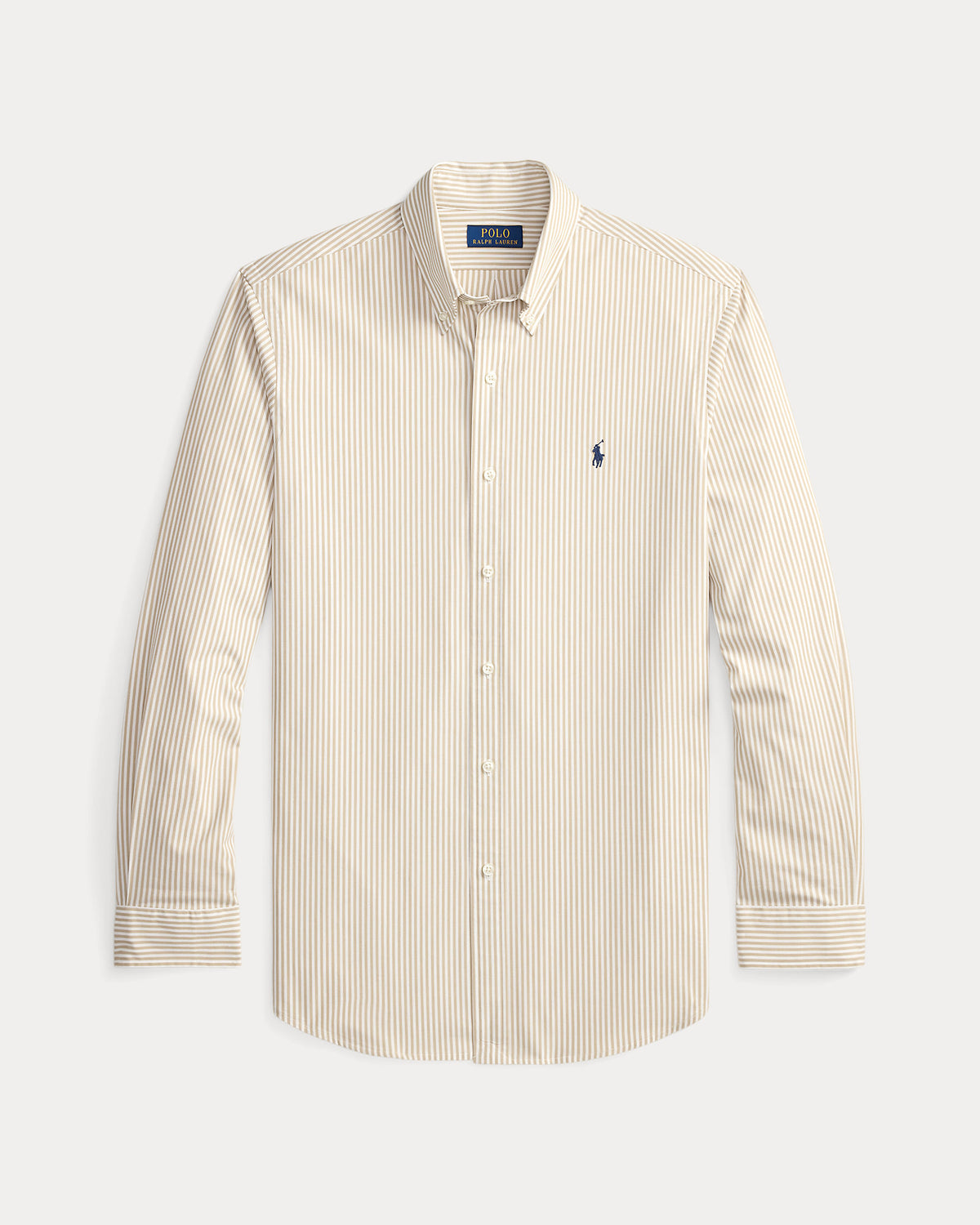 CAMISA CUSTOM FIT POPELINA STRETCH COASTAL BEIGE