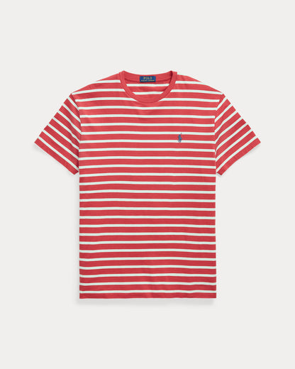 CAMISETA CLASSIC FIT DE ALGODON DE PUNTO A RAYAS