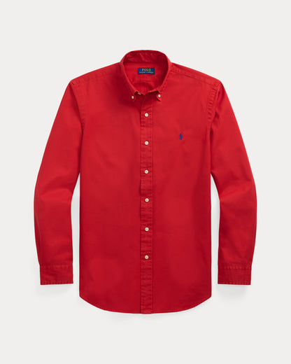 CAMISA CUSTOM FIT DE TWILL RL RED