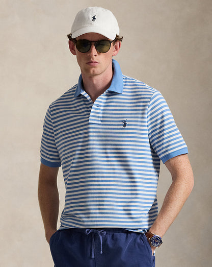 POLO DE PIQUÉ CUSTOM SLIM FIT BRISTOL BLUE STRIPED