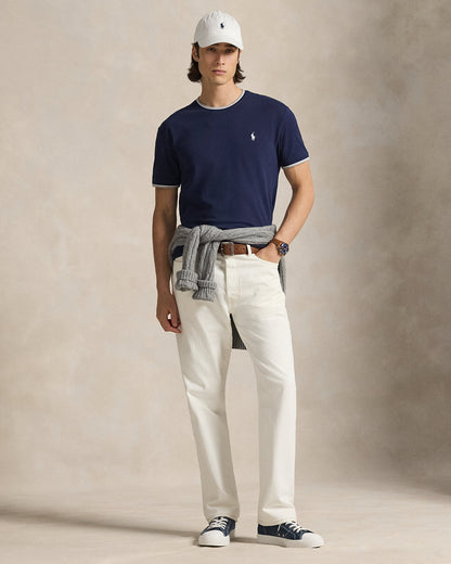 CAMISETA CLASSIC FIT EN  PIQUE ELASTICO NEWPORT NAVY