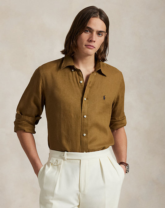 CAMISA CUSTOM FIT DE LINO SANDSURF