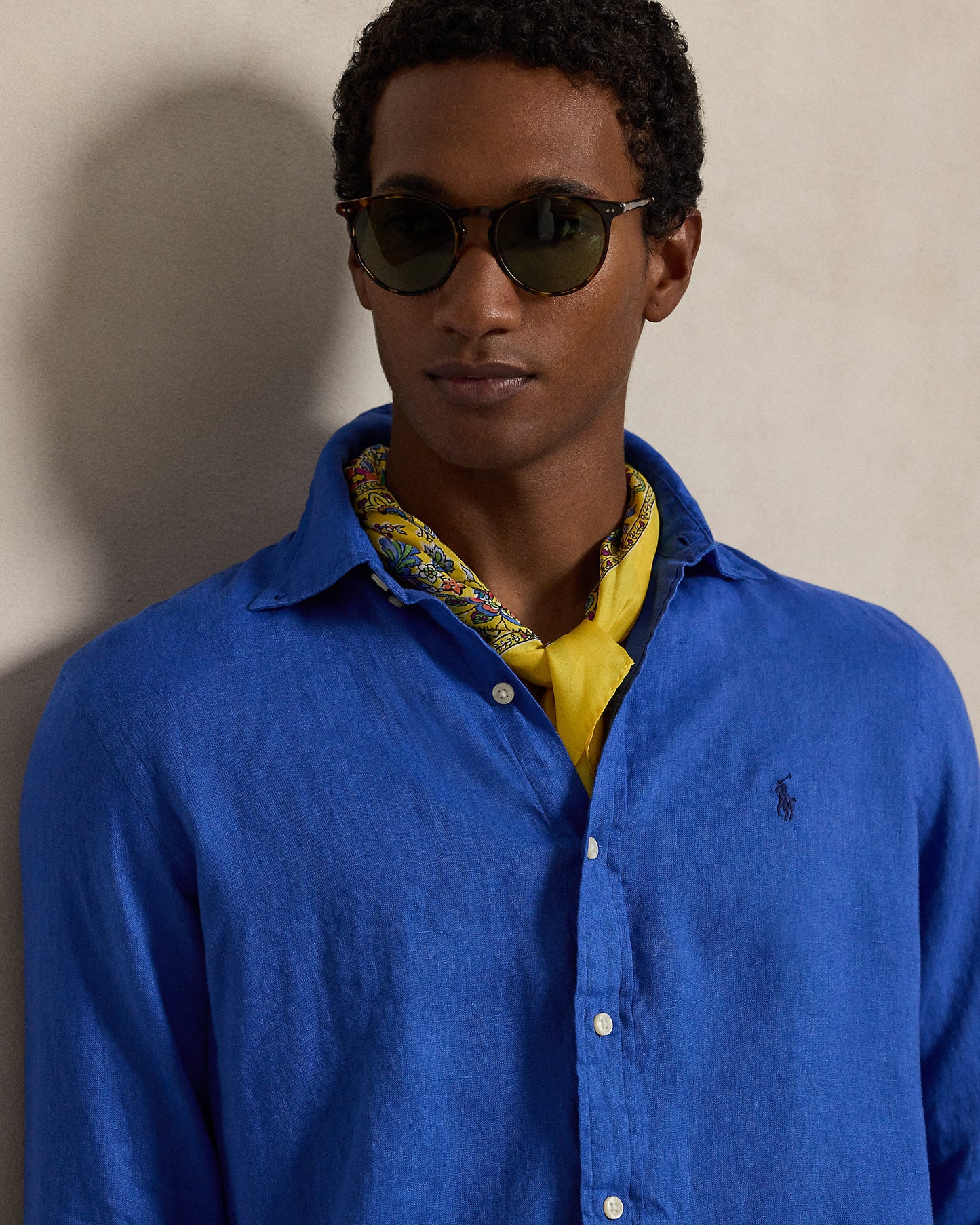 CAMISA CUSTOM FIT DE LINO LIGERO NEW IRIS