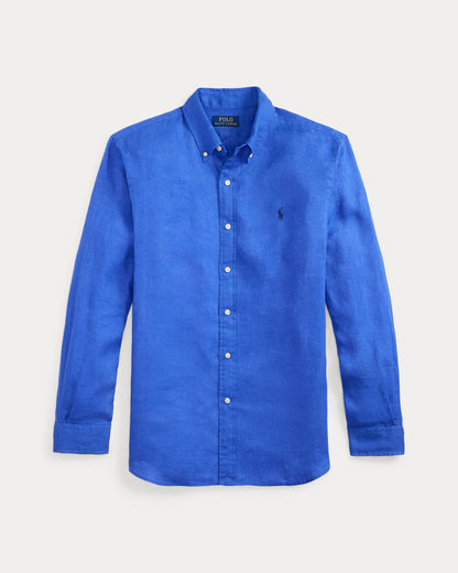 CAMISA CUSTOM FIT DE LINO LIGERO NEW IRIS