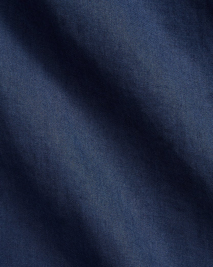 CAMISA DE LINO LIGERO  CUSTOM FIT NEWPORT NAVY