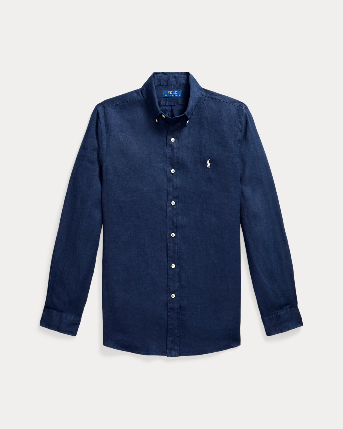 CAMISA DE LINO LIGERO  CUSTOM FIT NEWPORT NAVY
