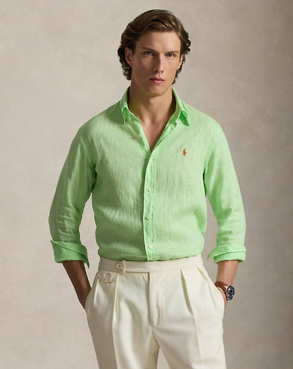 CAMISA DE LINO LIGERO  CUSTOM FIT CRUISE LIME