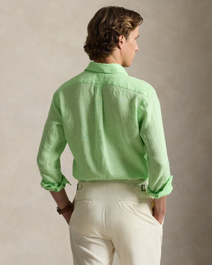 CAMISA DE LINO LIGERO  CUSTOM FIT CRUISE LIME