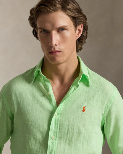 CAMISA DE LINO LIGERO  CUSTOM FIT CRUISE LIME