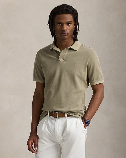 POLO DE PIQUE CUSTOM SLIM FIT OLIVE