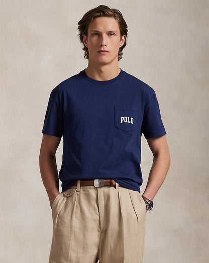 CAMISETA CUSTOM SLIM  FIT CON POLO BEAR HERITAGE NAVY