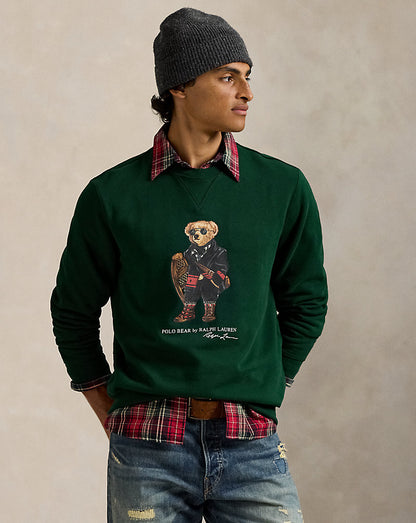 SUDADERA DE FELPA CON POLO BEAR RL MOSS AGATE