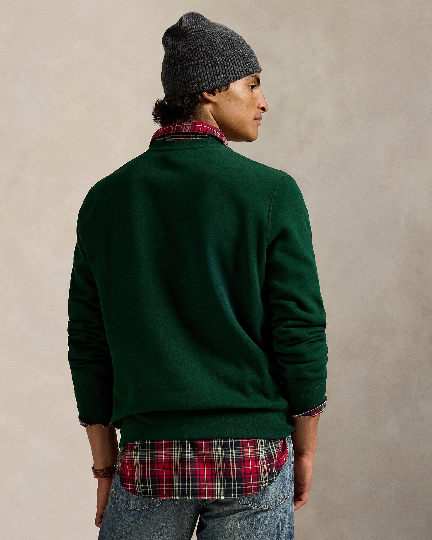 SUDADERA DE FELPA CON POLO BEAR RL MOSS AGATE