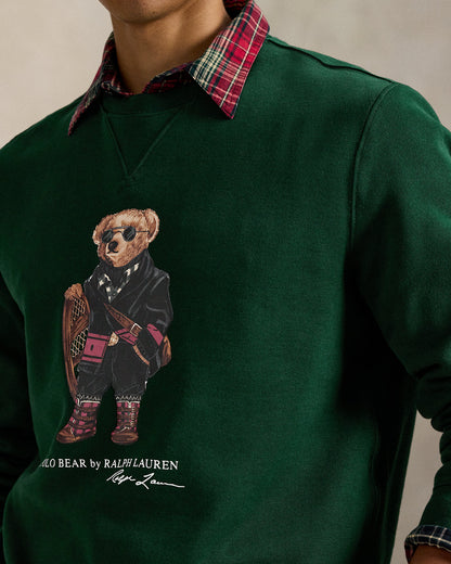 SUDADERA DE FELPA CON POLO BEAR RL MOSS AGATE