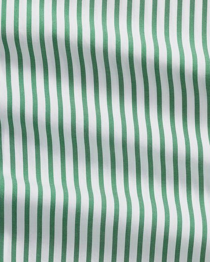 CAMISA DE POPELINA STRETCH CUSTOM FIT A RAYAS ERIN GREEN WHITE