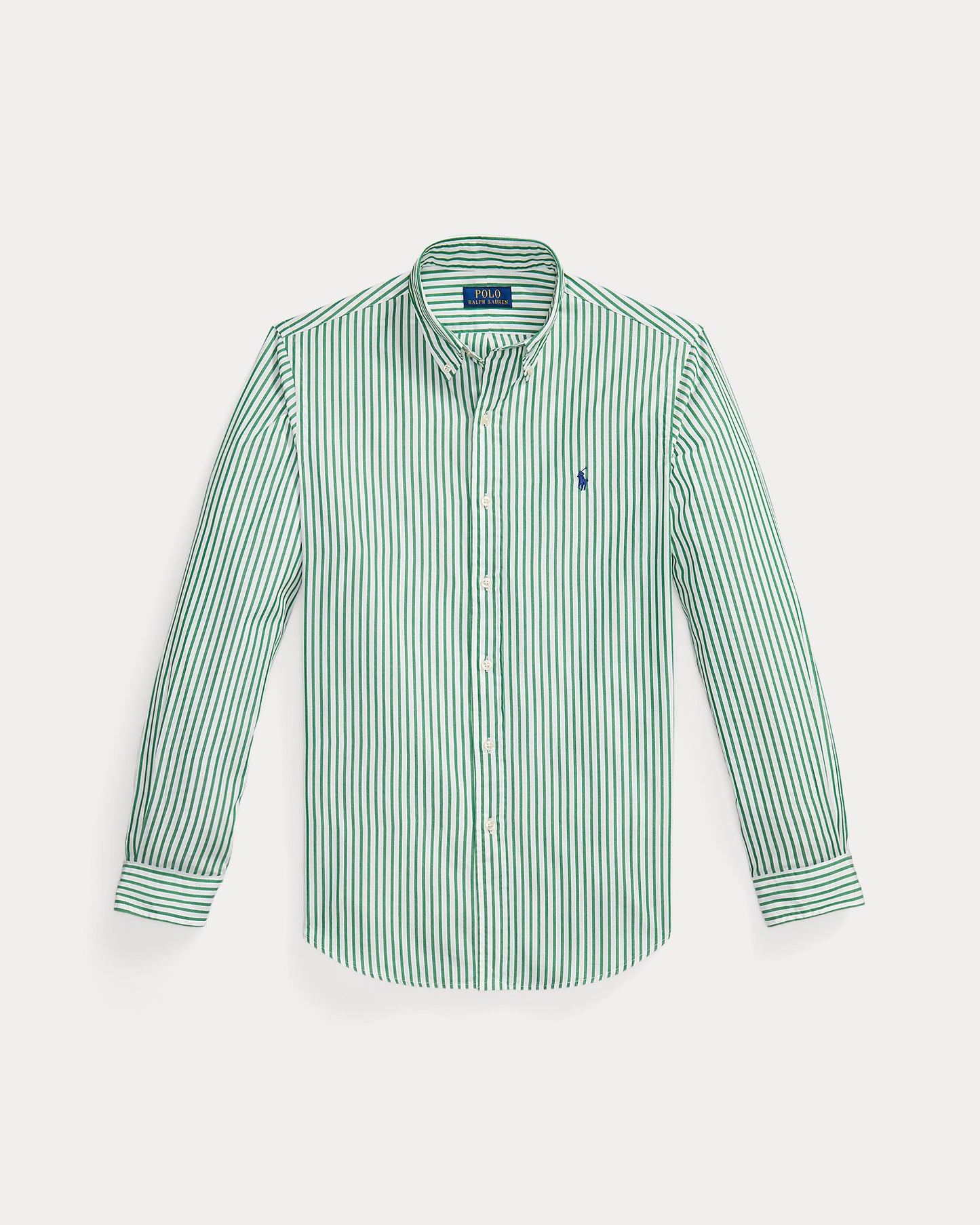 CAMISA DE POPELINA STRETCH CUSTOM FIT A RAYAS ERIN GREEN WHITE