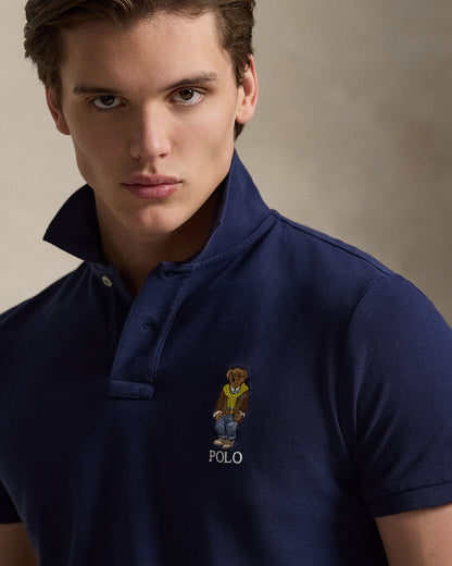 POLO DE PIQUE CON POLO BEAR NEWPORT NAVY