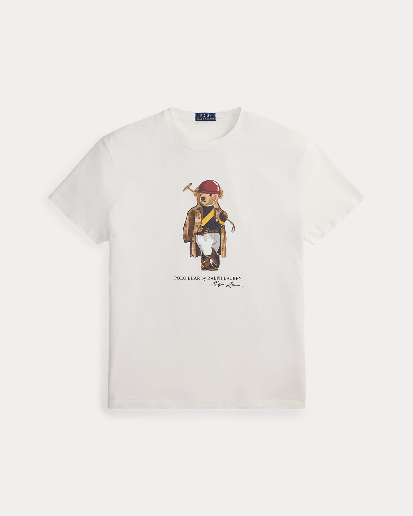 CAMISETA CUSTOM SLIM FIT CON SOCIETY BEAR WHITE
