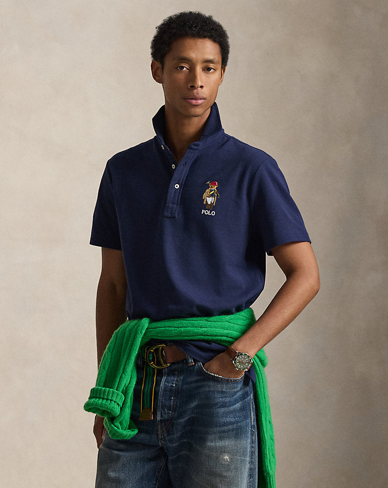 POLO DE PIQUE CON POLO BEAR NEWPORT NAVY