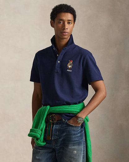 POLO DE PIQUE CON POLO BEAR NEWPORT NAVY