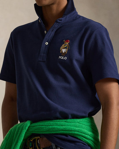 POLO DE PIQUE CON POLO BEAR NEWPORT NAVY